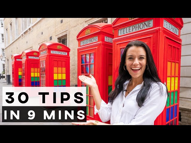 30 essential London tips in 9 minutes