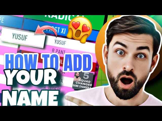 Abhi Majja Aayega 😍 How To Add Your Name In Game Changer 5 🔥Step by Step Full Process | Squad Editor