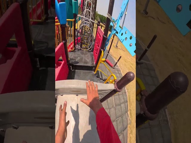 Bela ciao playground parkour sliding climbing pov