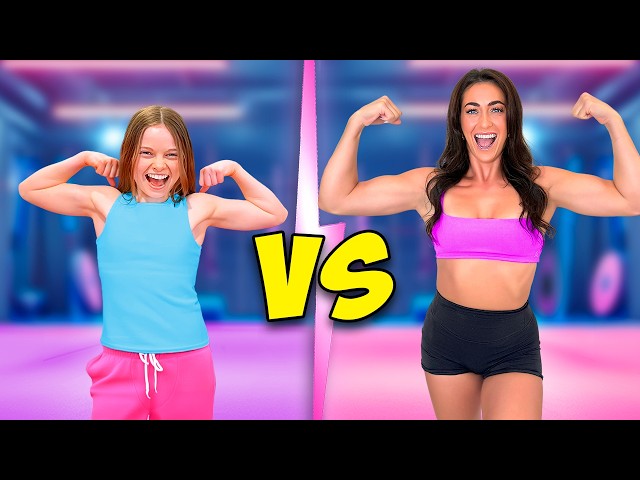 Kids vs Adults Gymnastics Challenge! ft. Salish Matter