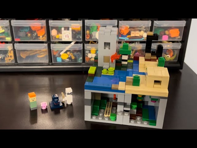 LEGO Minecraft MICRO-WORLD “The Crossroads” MOC Review! (Micro World Update #1)