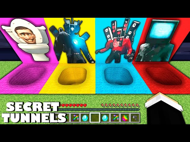 SURVIVAL IN ROUND PIT SKIBIDI TOILET TV WOMAN TITAN TV MAN TITAN SPEAKERMAN IN MINECRAFT - #221