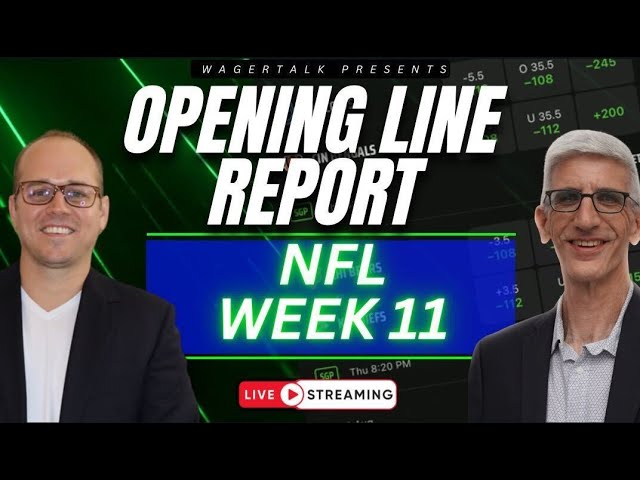 NFL Opening Line Report | 2024 NFL Week 11 Odds, Picks and Predictions | November 11, 2024