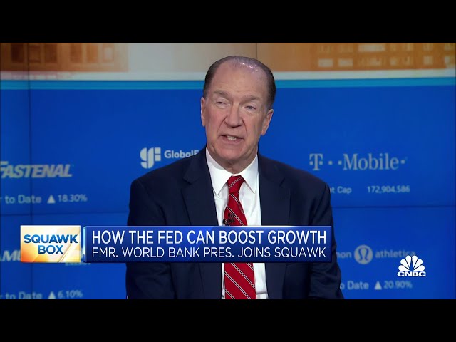 The Fed has 'basically become a giant hedge fund', says former World Bank President David Malpass