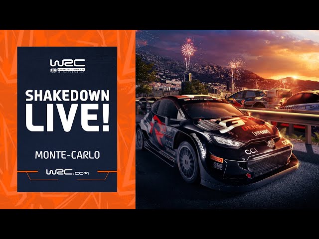 🔴 Shakedown LIVE | WRC Rallye Monte-Carlo 2024