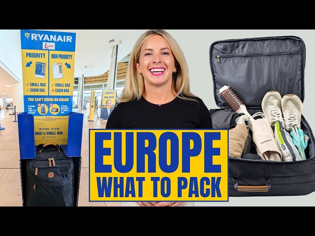 How to Pack for Europe in JUST a Carry-on (2 weeks)