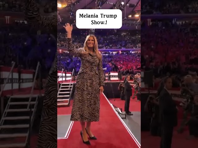 Melania Trump spoke at Trump's rally at Madison Square Garden..