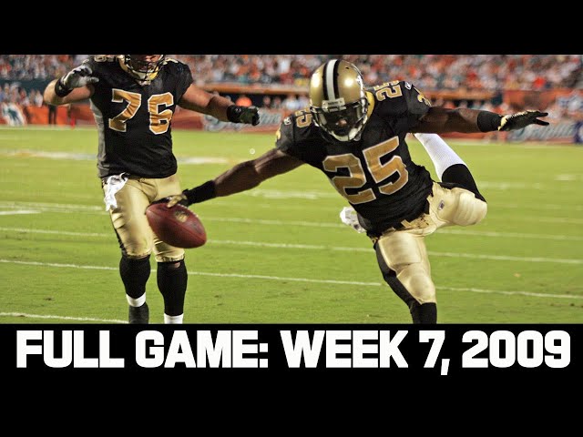 Reggie Bush to the Rescue! Saints vs. Dolphins | Full Game Week 7, 2009