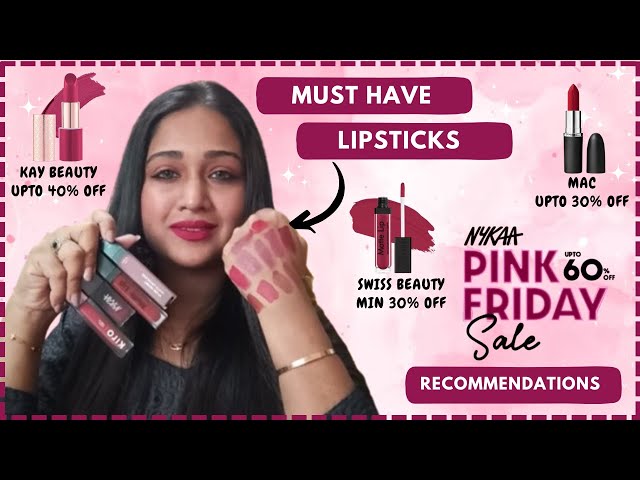 "Must-Have Lipstick Deals at @Nykaa  Pink Friday Sale" #PinkFridaySaleXNAP #nykaaaffiliates