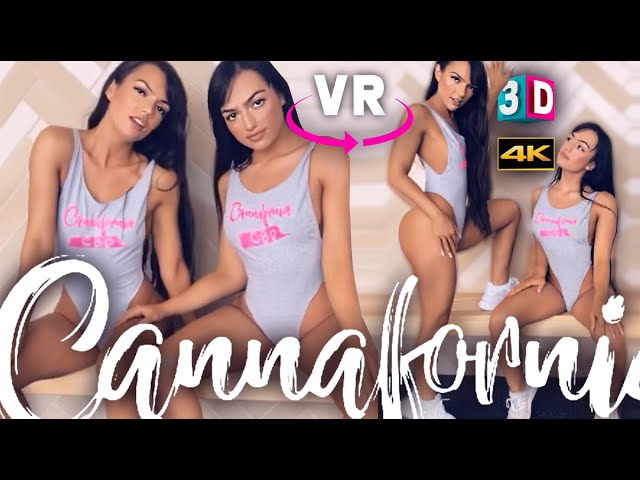 SEXY TWINS WORKOUT IN VR - CANNAFORNIA BIKINI GIRLS - VIRTUAL REALITY VIDEO 3D IN 180/360