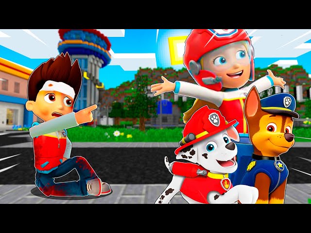 RYDER TIENE UN ACCIDENTE Y KATIE ES LA NUEVA LÍDER DE LA PAW PATROL EN MINECRAFT 😱