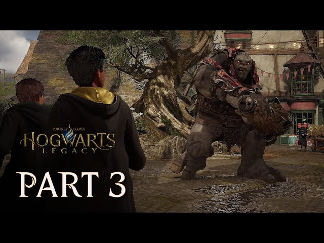 BRUTAL FIGHT WITH MONSTER! - Hogwarts Legacy Playthrough - Part 3