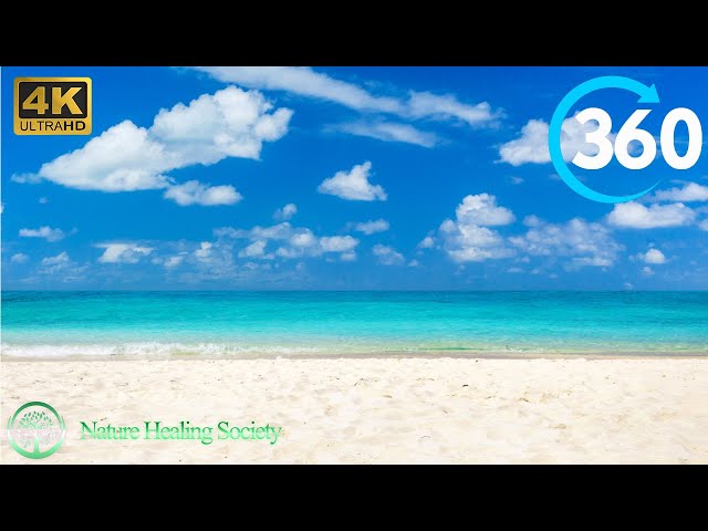 360° Virtual Nature - 20 Minutes GOOD Morning Music With Beach View From Norway