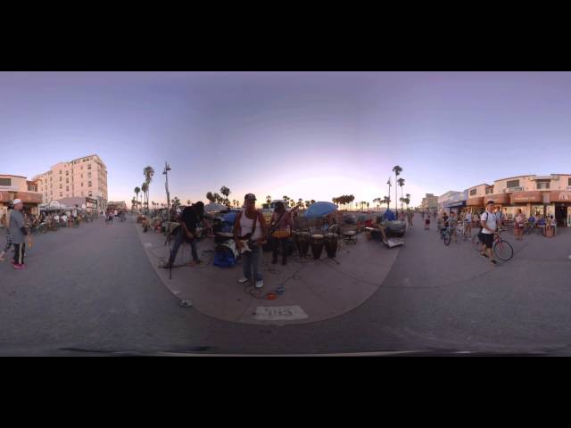 Electric guitar rift at Venice Beach