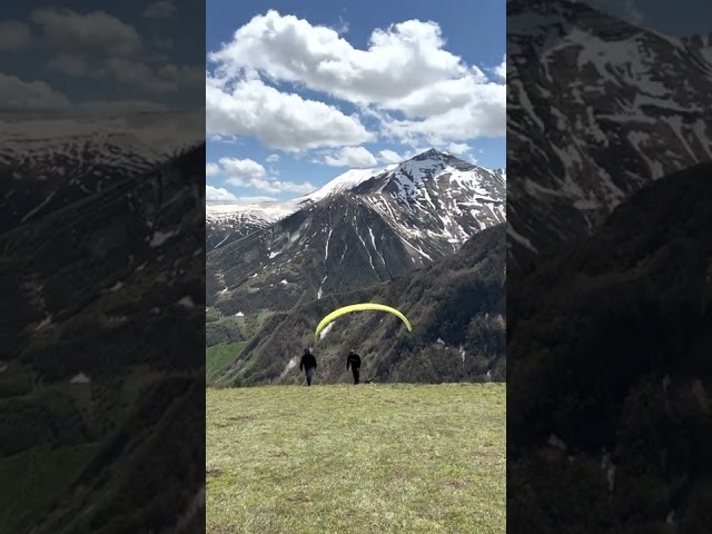 Paragliding at Gudauri, Georgia