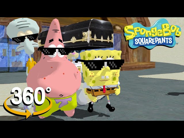 Spongebob Squarepants! - 360°  - Coffin Dance Meme! (The First 3D VR Game Experience!)