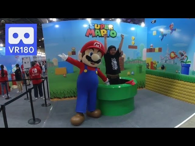 5K 180VR Super Mario photo time Nintendo Switch in PlayX4 Game Show Korea