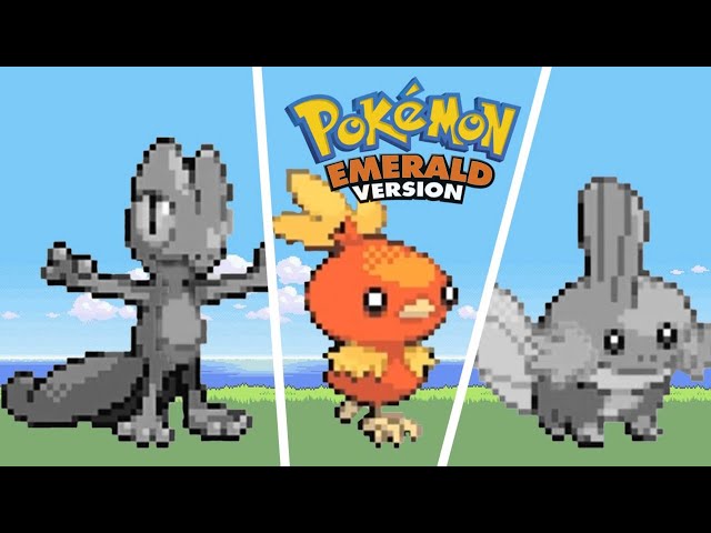 Treecko / Torchic / Mudkip Gen 3 Starting Moves in Pokémon Emerald