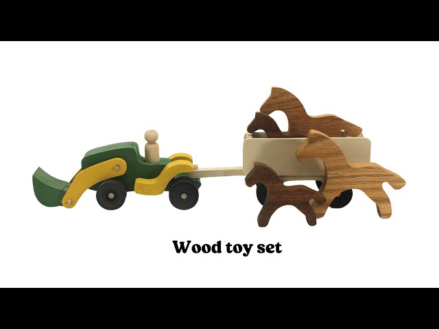 I Built a Scroll Saw Tractor, Wagon, and Pony Set!