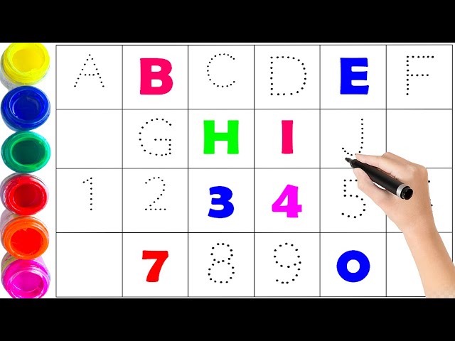 123 Numbers | 12345 Number Names | 1 To 9 Numbers Song | ABCDE learning for kids | Counting Numbers