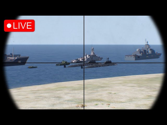 1 MINUTE AGO! 540 North Korean Ships Carrying Elite Soldiers SUNK by Ukrainian Missiles - Arma 3