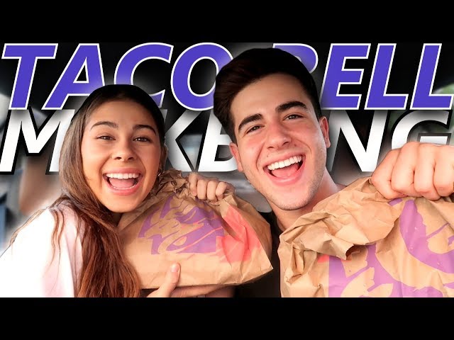 ORDERED THE WHOLE TACO BELL MENU!! **messy mukbang**