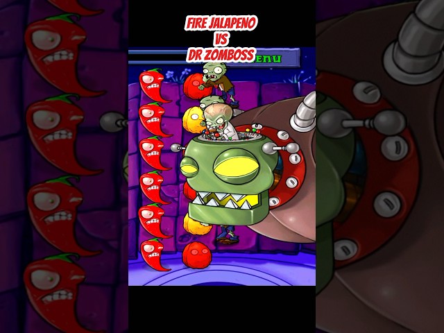 *FIRE JALAPENO VS DR ZOMBOSS#shorts #short #pvz #plantsvszombies #trending #gaming #pvz2