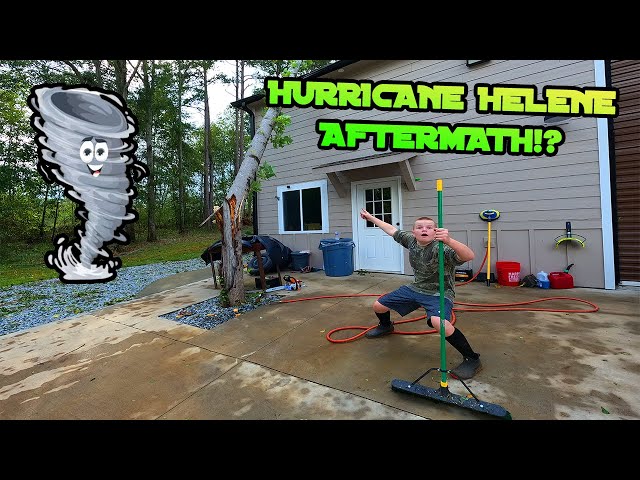 Hurricane Helene Destruction in SC, trees down everywhere, no lights!!! (Cleanup begins)