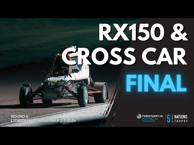 Cross Car & RX150 Final Under Floodlights | British Rallycross Championship 5 Nations Trophy