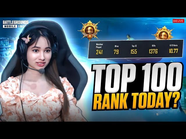 CONQUEROR TOP 100 LIVE😱EVERY MATCH CHICKEN😱💥BGMI LIVE |#bgmilive #girlgamer #pubgmobile