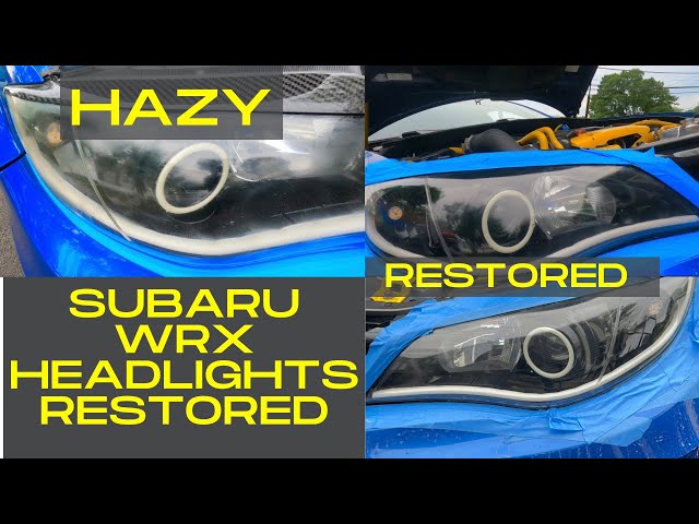 Subaru WRX headlights restored