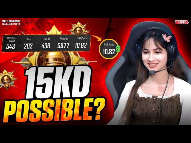 CONQUEROR TOP 100 LIVE😱15 KD + CHICKEN ONLY😱💥BGMI LIVE |#bgmilive #girlgamer #pubgmobile