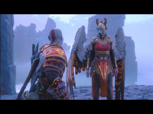 Kratos hear Valkyrie Eir´s Full Story [ALL Optional Dialogue] | GoW Ragnarok Valhalla [4K 60ᶠᵖˢ ✔]