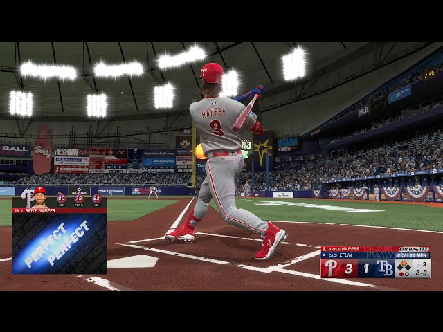 MLB The Show 24 | Philadelphia Phillies vs Tampa Bay Rays | World series | Game 2