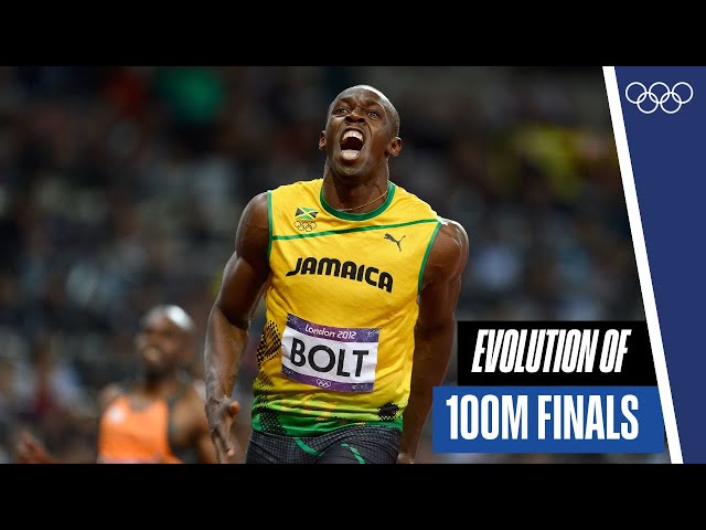 Men's 100m finals through the years! 🏃‍♂️