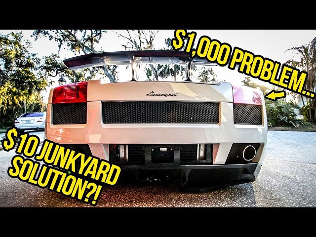 I Fixed My Cheap Lamborghini With Parts I Found In The JUNKYARD