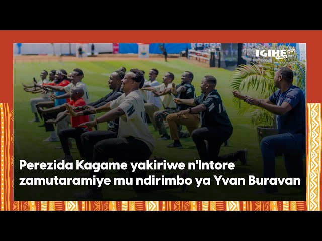 Lionel Sentore, Ruti Joel, Andy Bumuntu, Jules Sentore bataramiye imbere ya Perezida Kagame