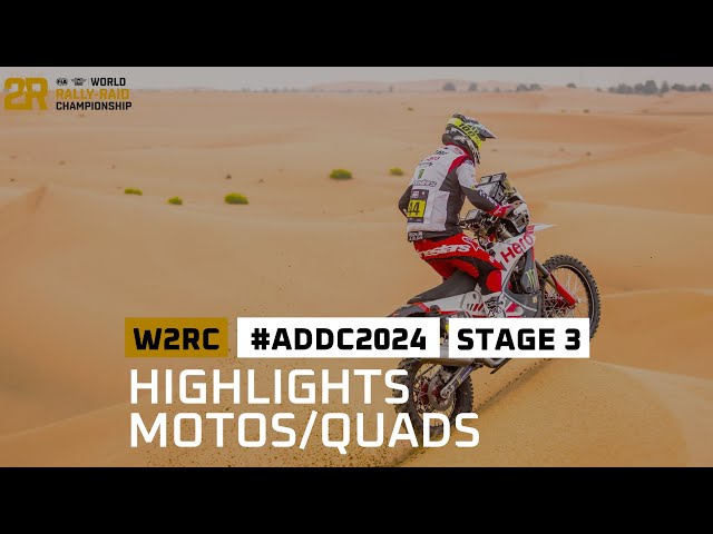 Highlights Motos/Quads - Abu Dhabi Desert Challenge - Stage 3 - #W2RC