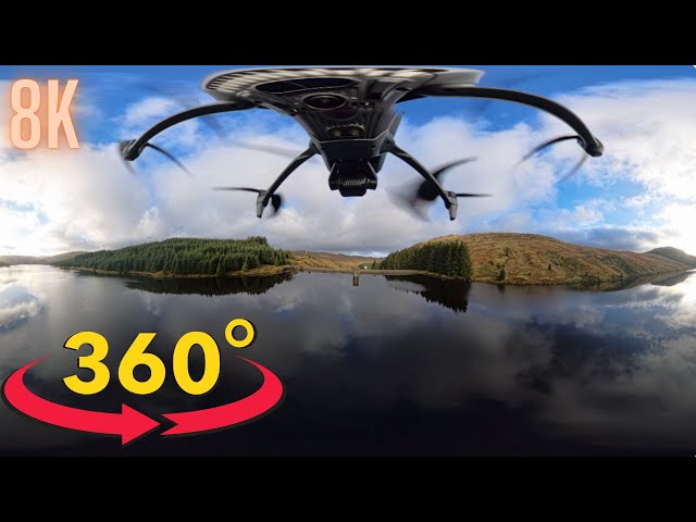 🌄 Breathtaking DJI Mavic 3 Drone 360° Flight Over River Afton & Dam | Insta360 X4  🌄