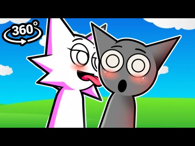 Gray x Wenda sus funny moments | Sprunki animation in 360 VR Cinema