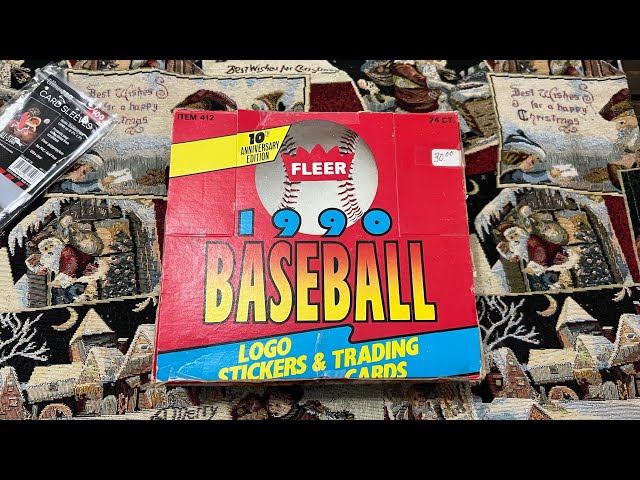 Throwback Thursday. Opening a box of 1990 Fleer Baseball Cards with a twist.