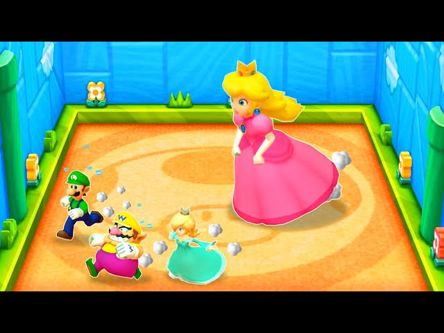 Mario Party: The Top 100 Minigames - Peach Vs Luigi Vs Wario Vs Rosalina (Master Difficulty)