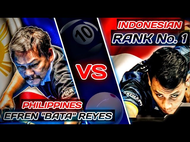 EFREN "BATA" REYES VS INDONESIAN No. 1 PLAYER | 10-BALL 2023