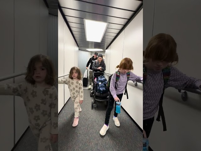 ADLEY NAiLS bottle flip FiRST TRY at the airport!!