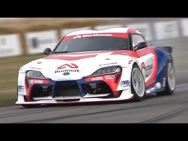 Piotr Wiecek 2JZ Toyota Supra A90 | Drifting at Goodwood FOS 2023