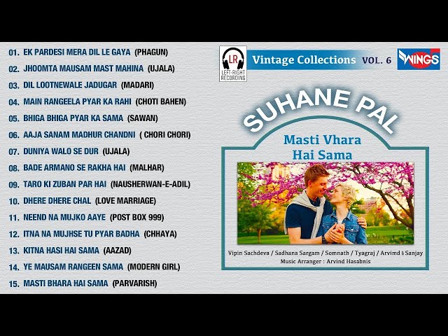 Suhane Pal Vol - 6 | Ek Pardesi Mera Dil Le Gaya | Vipin &  Sadhana Sargam | Left Right Recording