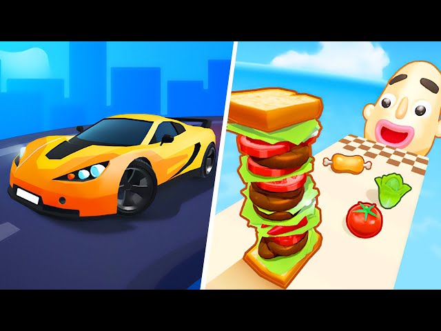 Satisfying Mobile Games ... Sandwich Run, Sandwich Runner, Tall Man Run, Juice Run, Race Masters