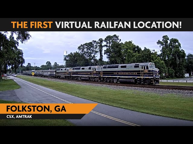 Folkston, Georgia, USA | Virtual Railfan  LIVE !