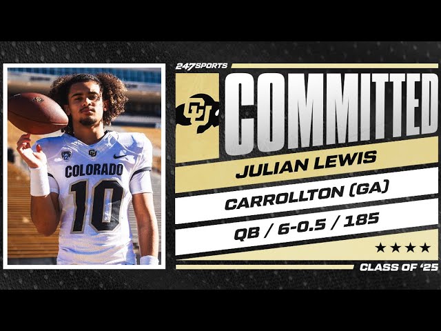 BREAKING: Julian Lewis Commits to Colorado | No. 9 QB In 2025