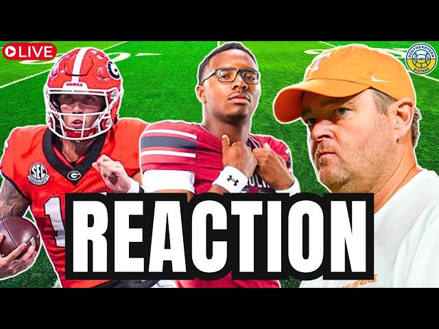 SEC Football Reaction: South Carolina's THRILLING Win, Georgia/Tennessee, More